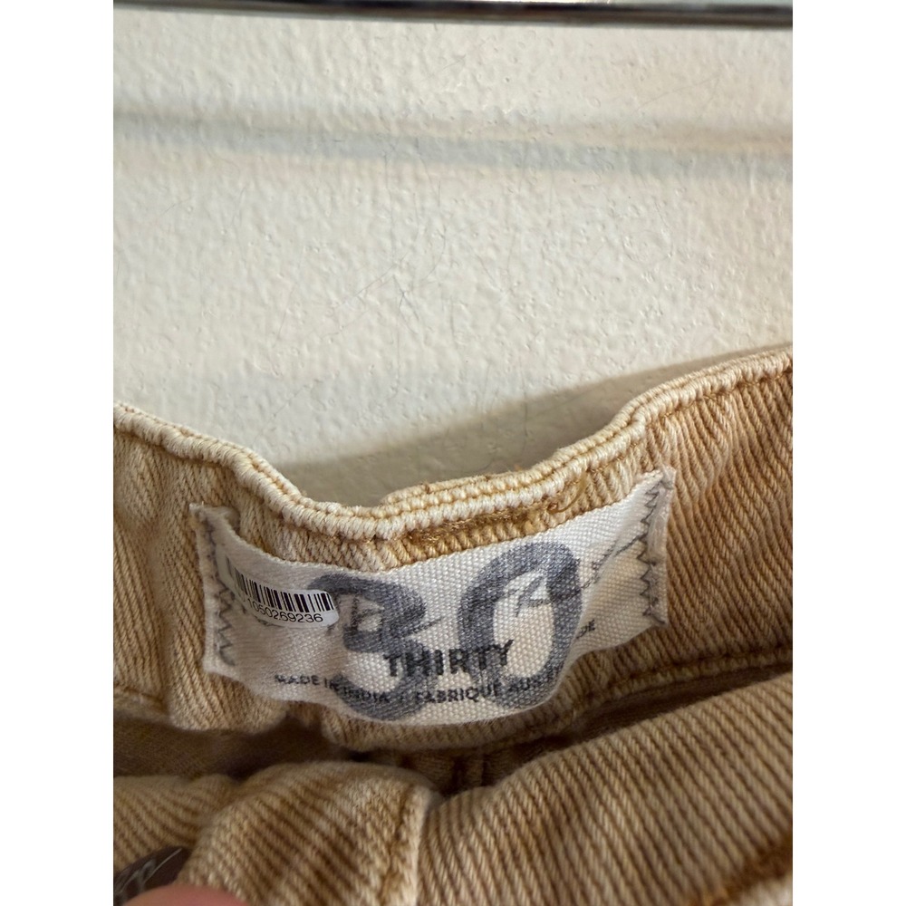Free People We The Free Golden Vibes Jeans Embroidered Wide Leg Crop 30 Boho - Picture 4 of 10